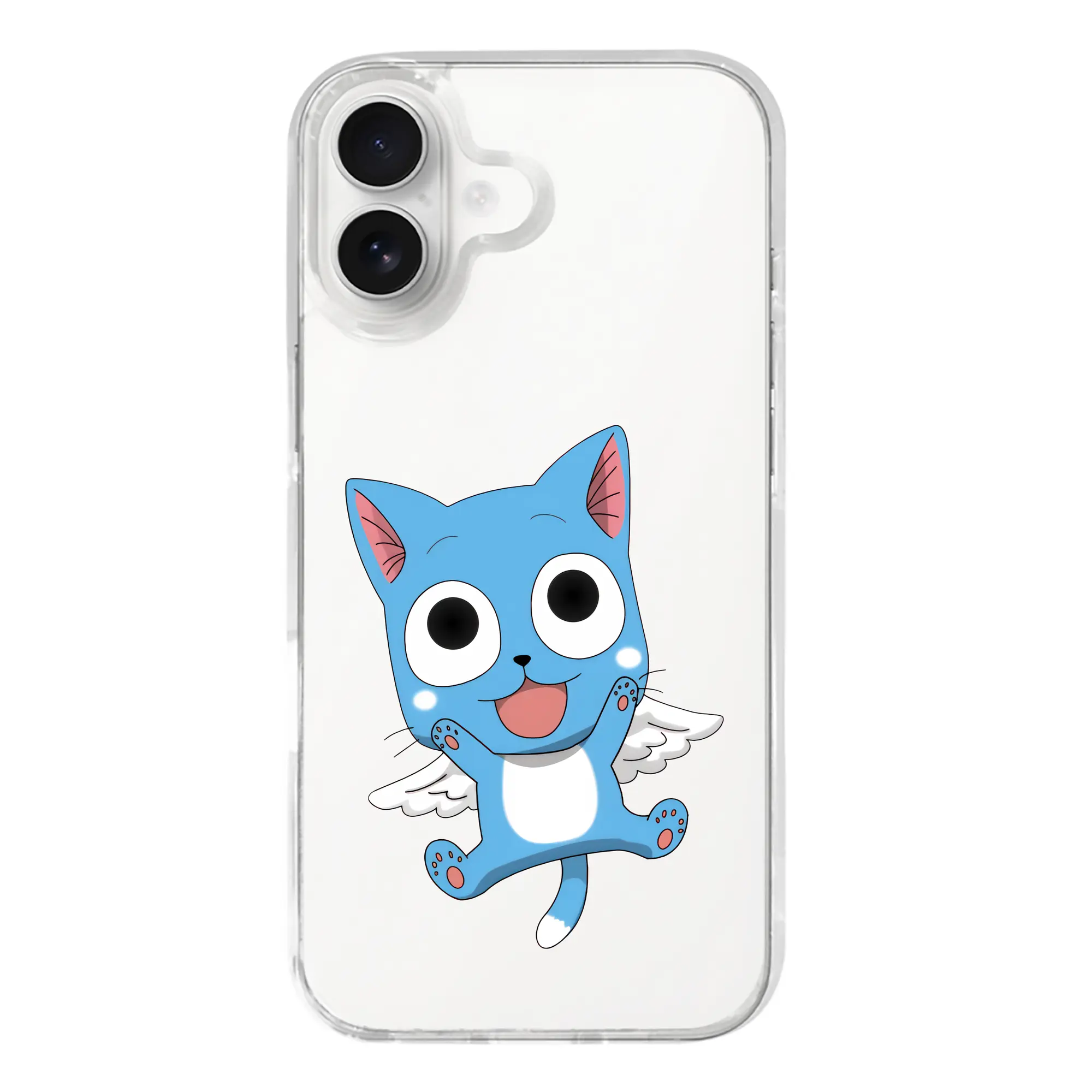 フェアリーテイル グッズ ハッピー - iPhone 17シリーズ 透明スマホケース – 薄型・耐衝撃・精密フィット保護カバー